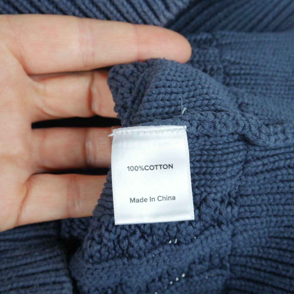 Evereve Small Tank Top Cable Knit Chunky Wide Strap Crop Preppy Minimal Capsule - Picture 6 of 7